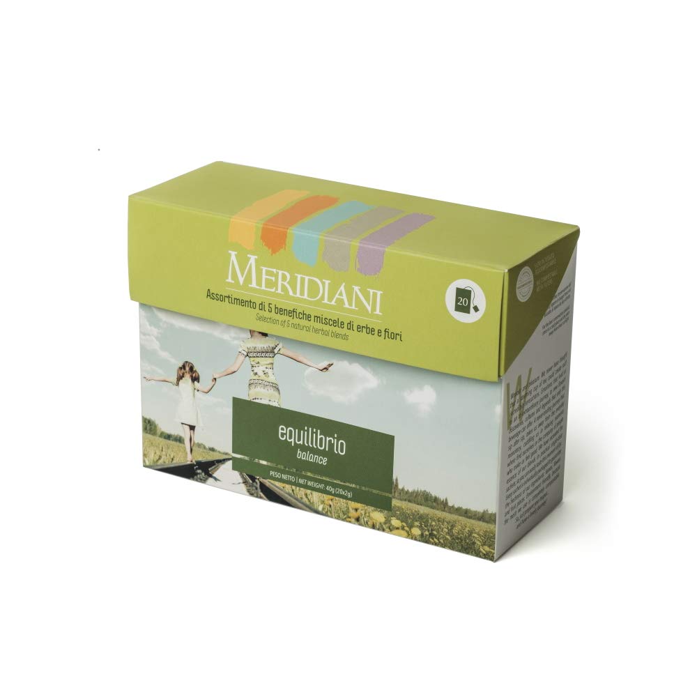 MERIDIANI Selezione Equilibrio 20 filtri Tisane e Infusi misti