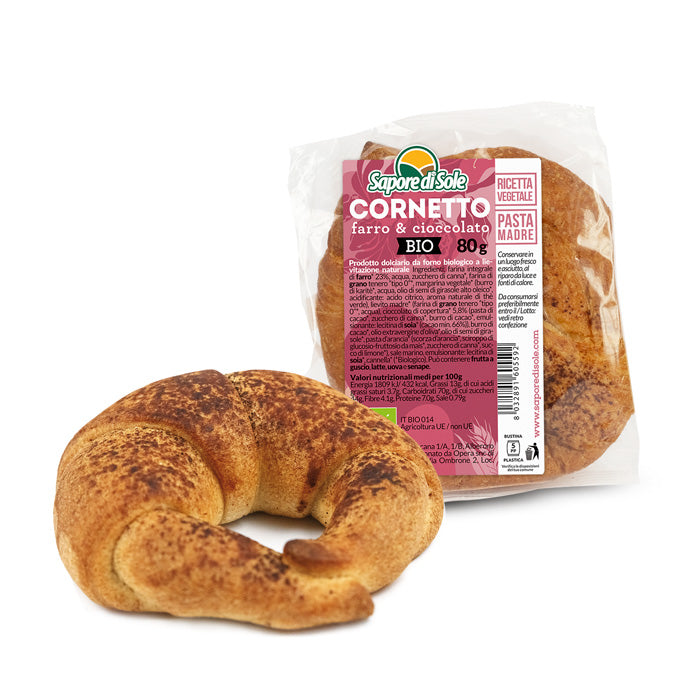 Sapore di Sole Cornetto Farro e Cioccolato 80gr
