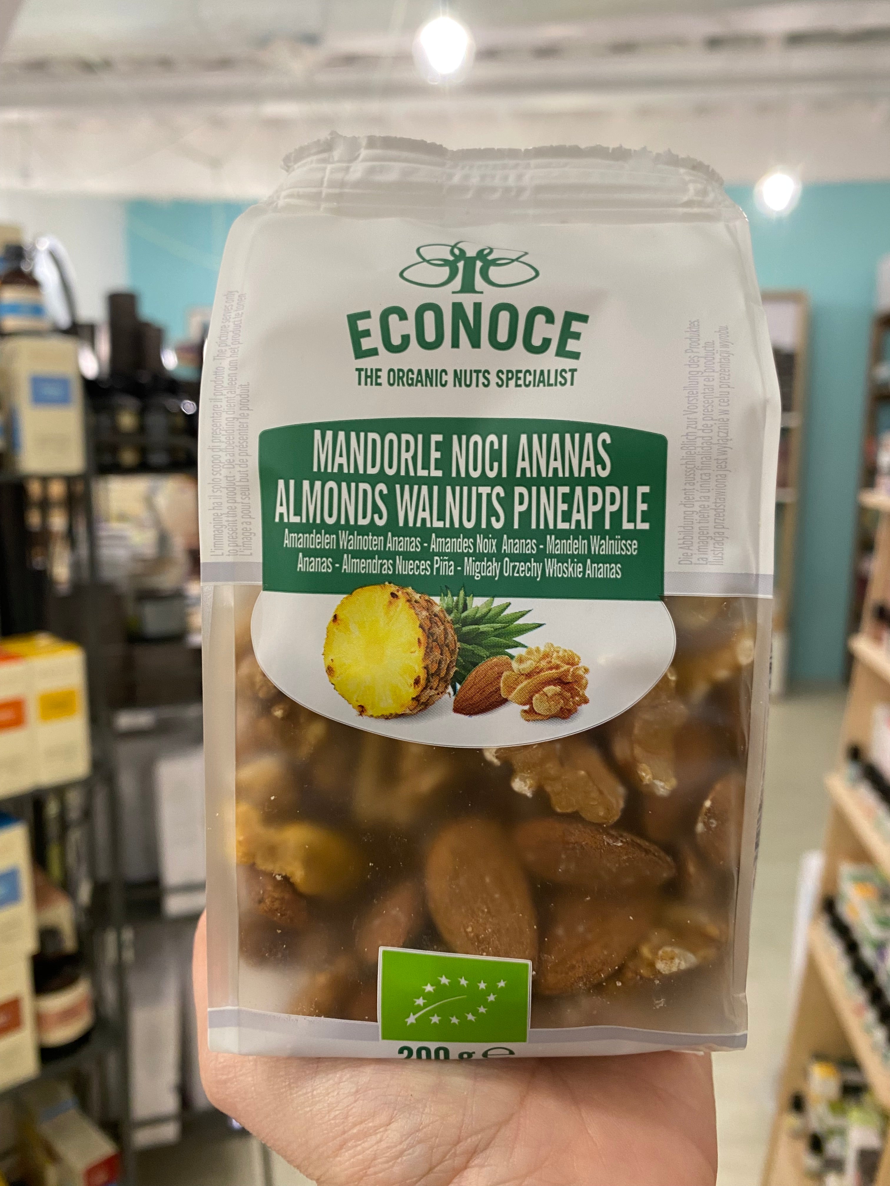 Econoce Mix Mandorle, Noci e Ananas 200gr