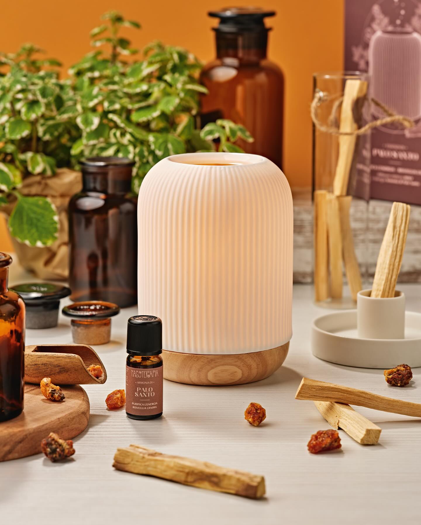 NASOTERAPIA Essenza di Palo Santo - Kit Diffusore Holy e sinergia Palo Santo