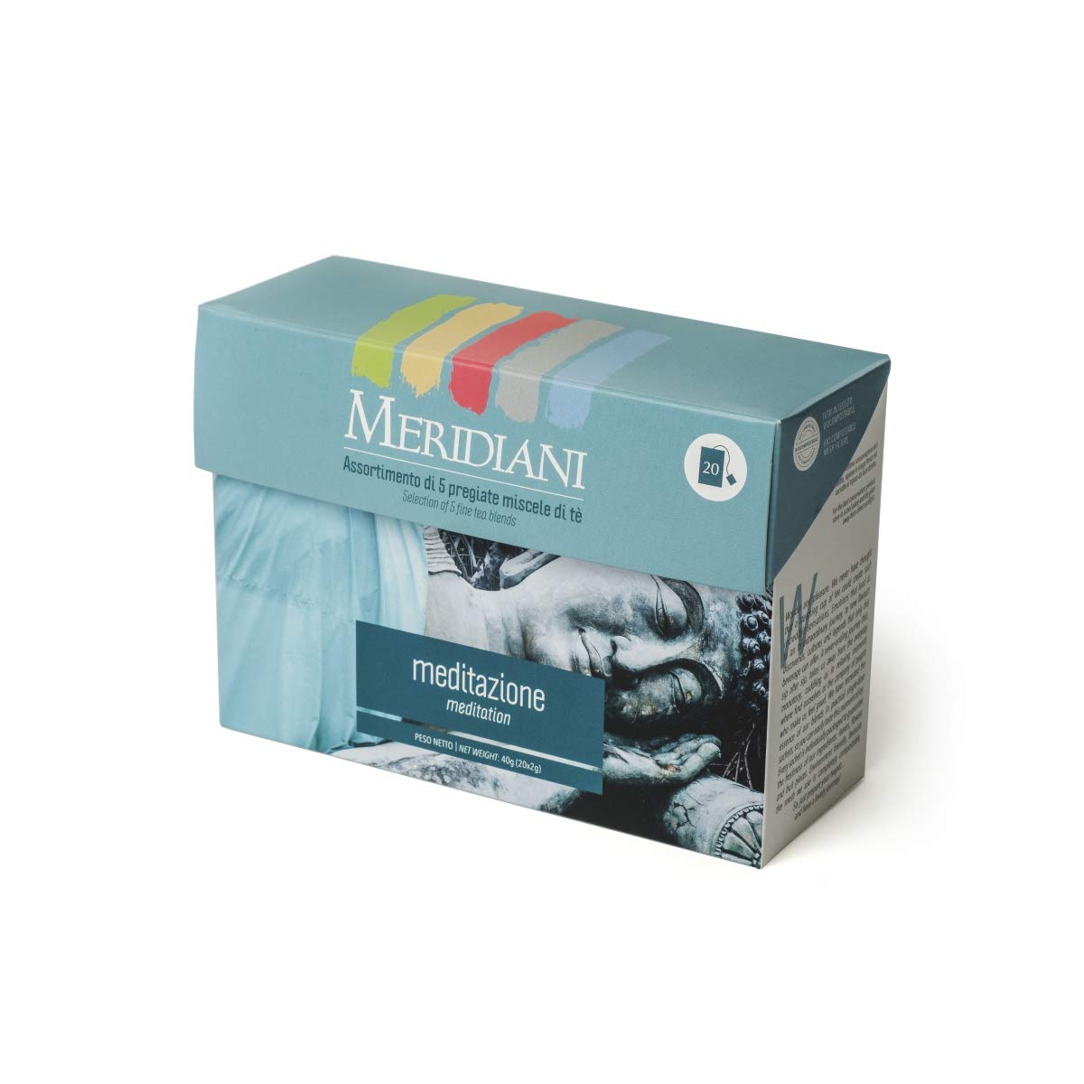 MERIDIANI Selezione Meditazione 20 filtri Tisane e Infusi misti