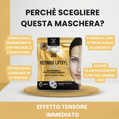 NATUR UNIQUE Collagen Intensive Retinpid Liftxyl Mask - Pelle rigenereata effetto tensore immediato