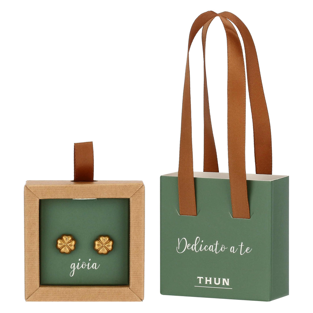 THUN Orecchini Pin Quadrifoglio