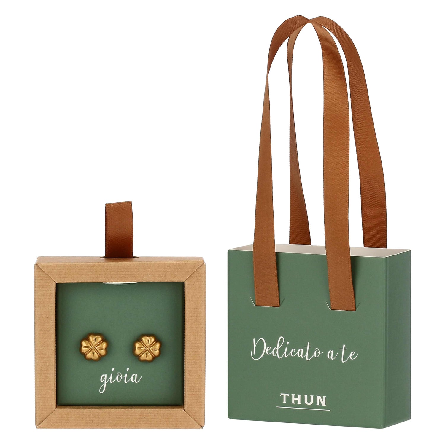 THUN Orecchini Pin Quadrifoglio