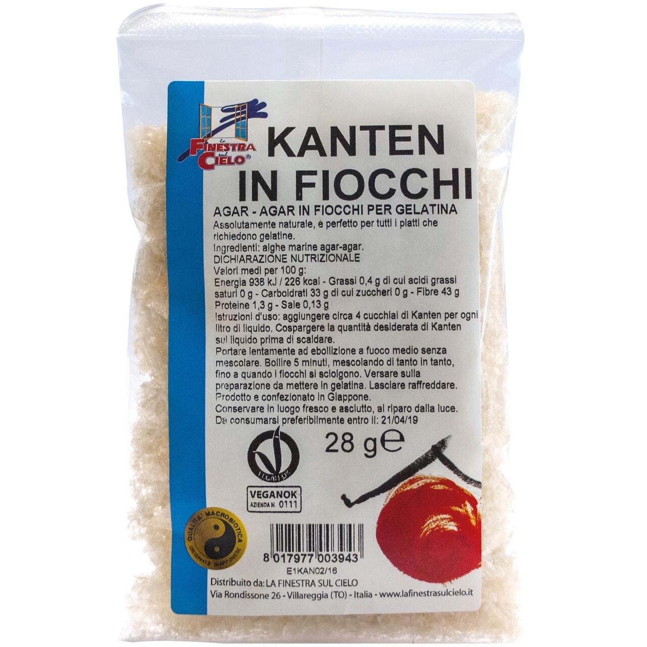 La Finestra sul Cielo - Agar Agar in fiocchi 20gr