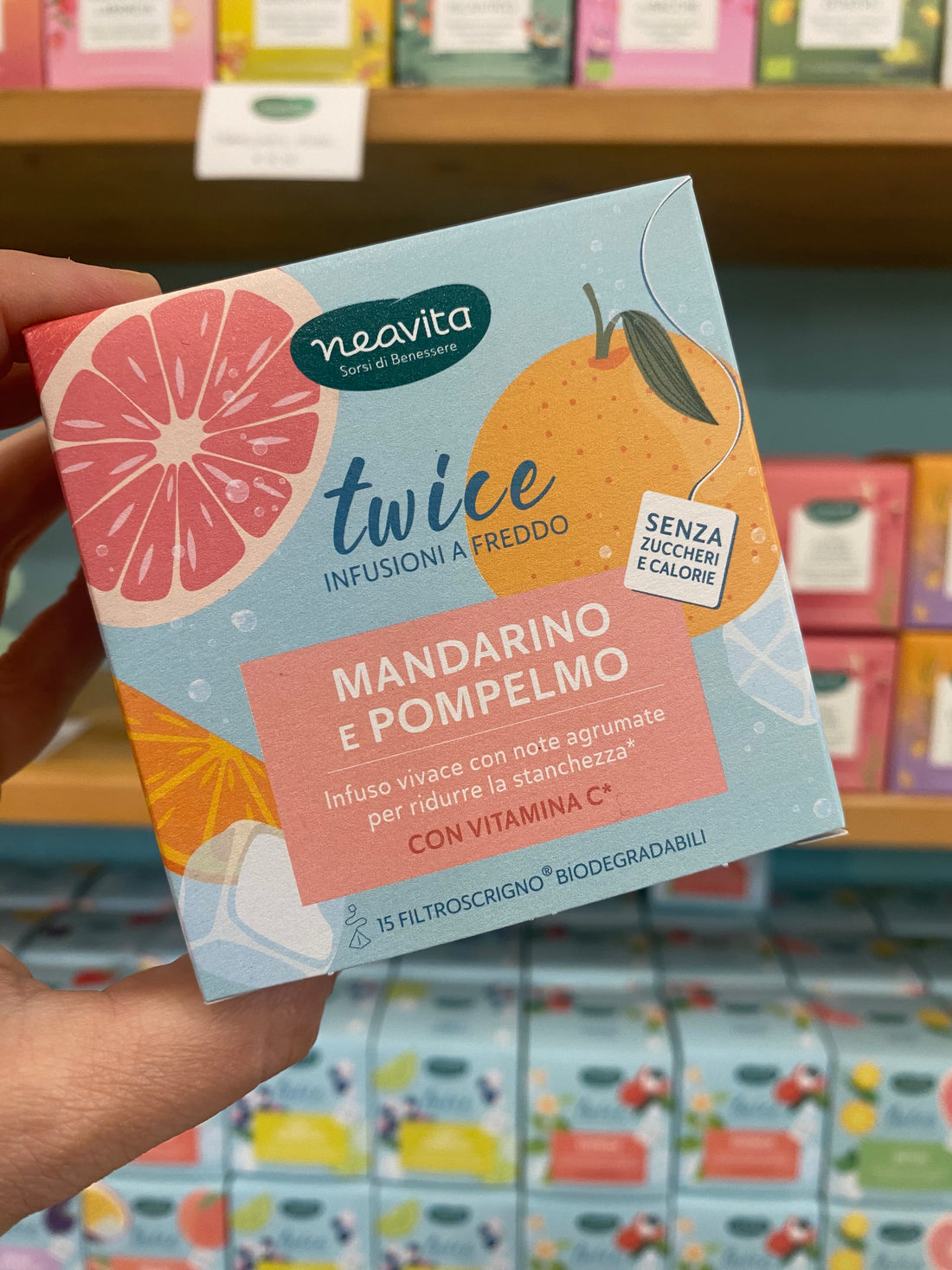 NEAVITA Twice Mandarino e Pompelmo + Vitamina C15 FiltroScrigno