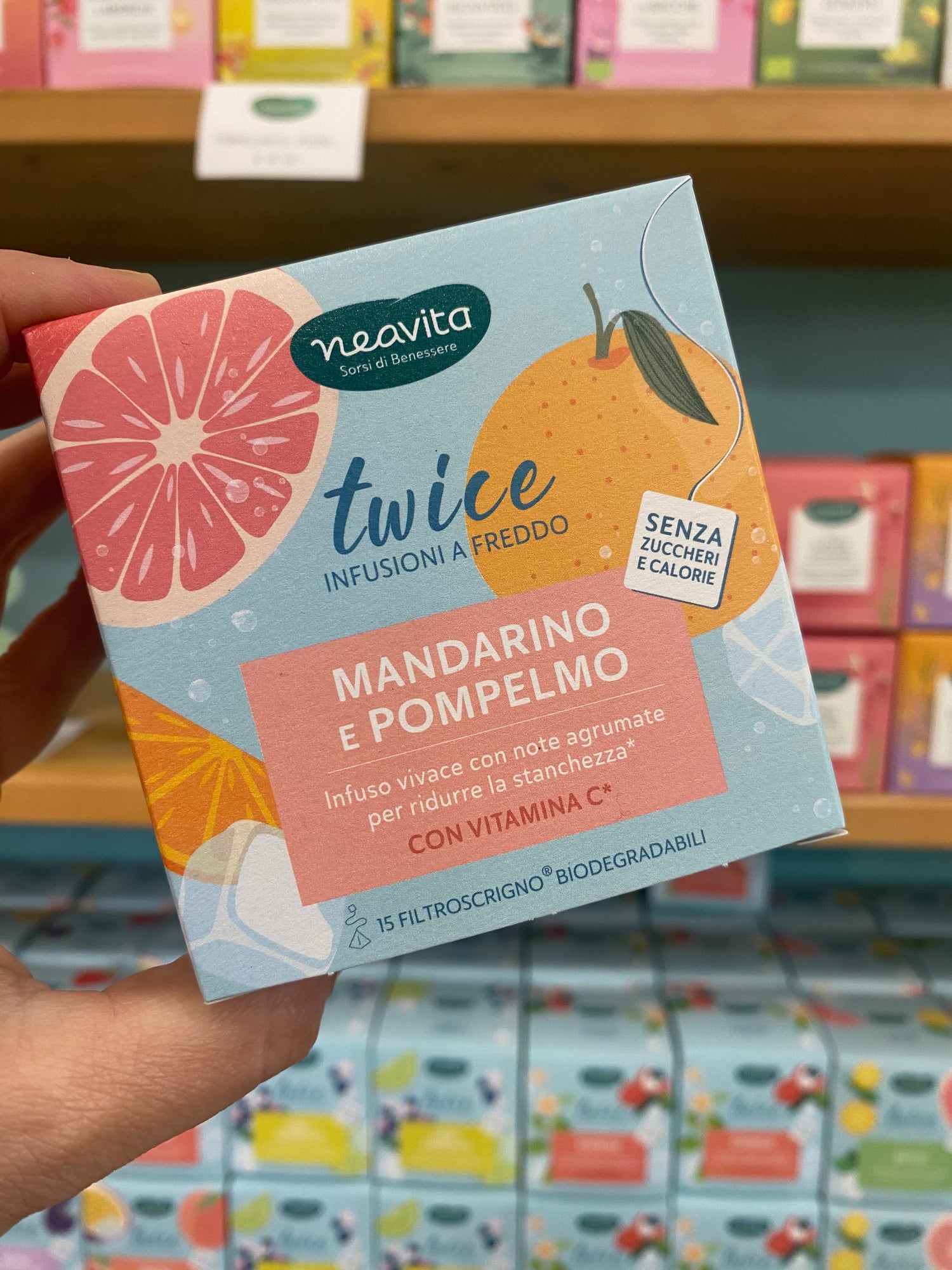 NEAVITA Twice Mandarino e Pompelmo + Vitamina C15 FiltroScrigno