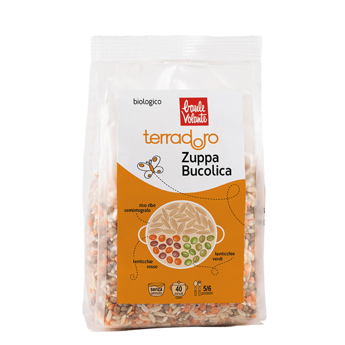 Baule Volante Zuppa Bucolica - Riso e Lenticchie 400gr