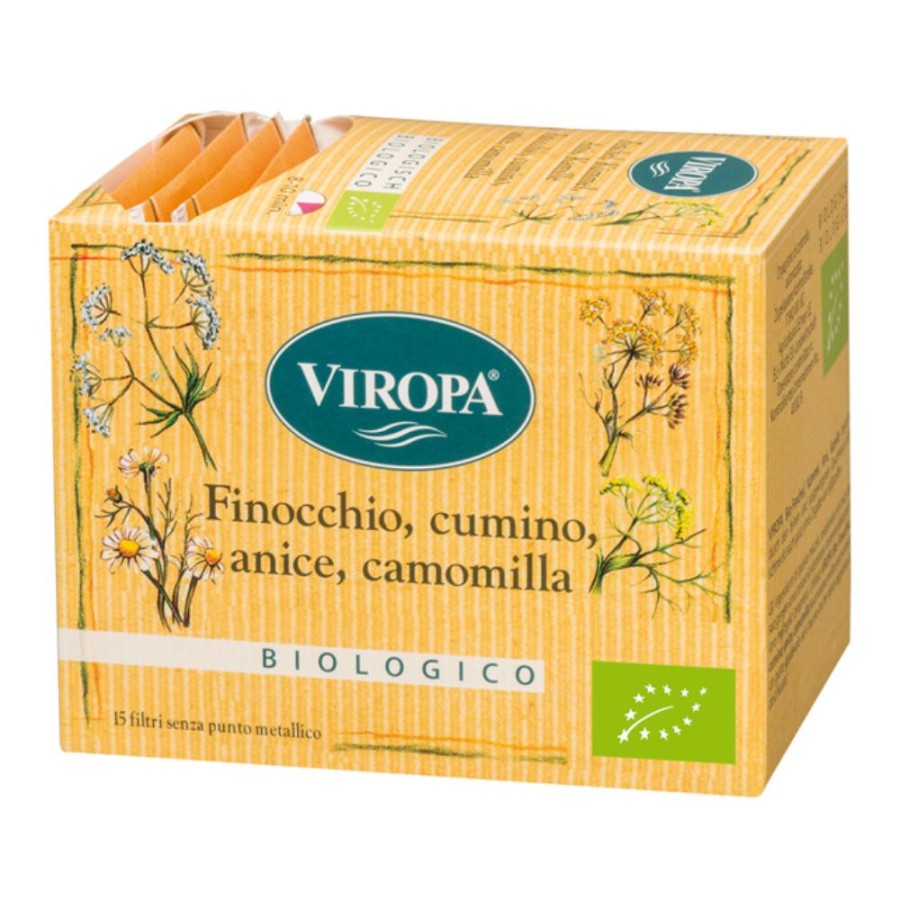 VIROPA Tisana Finocchio,Anice,Cumino,Camomilla