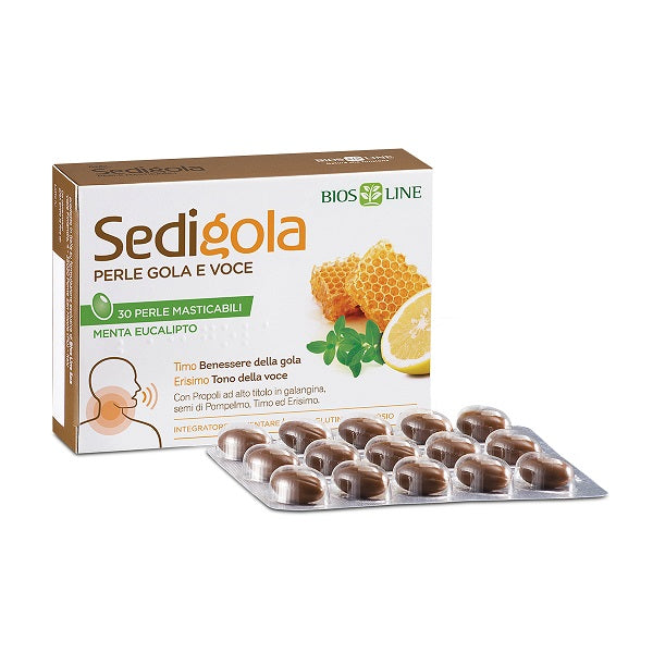 BIOS LINE Apix Sedigola Perle Menta Eucalipto 30 perle