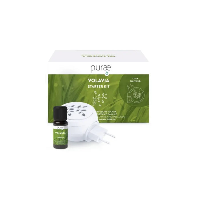 PURAE Starter Kit VOLAVIA Diffusore elettrico da muro e sinergia VolaVia 10ml