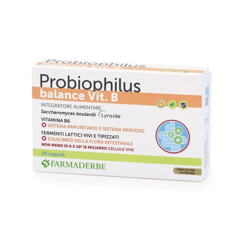 FARMADERBE Probiophilus Balance + Vit.B 20cps