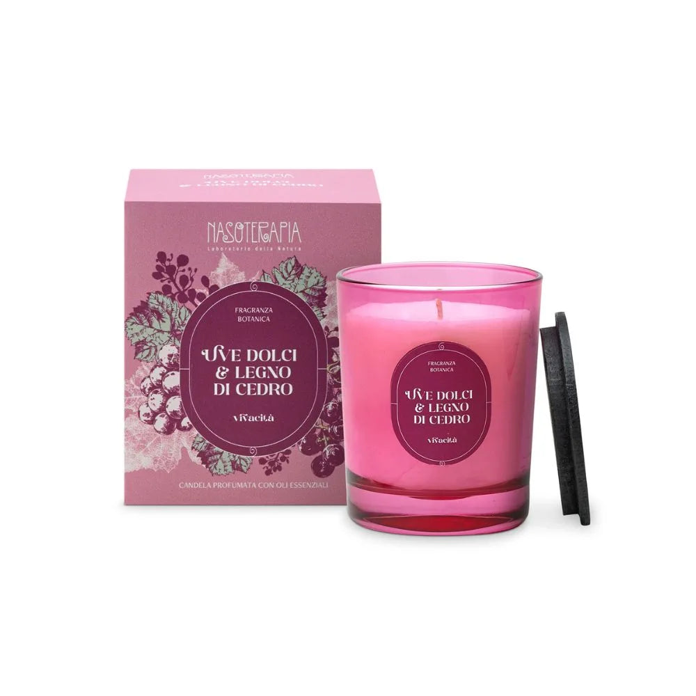 NASOTERAPIA Uve Dolci e Legno di Cedro - Candela 180g