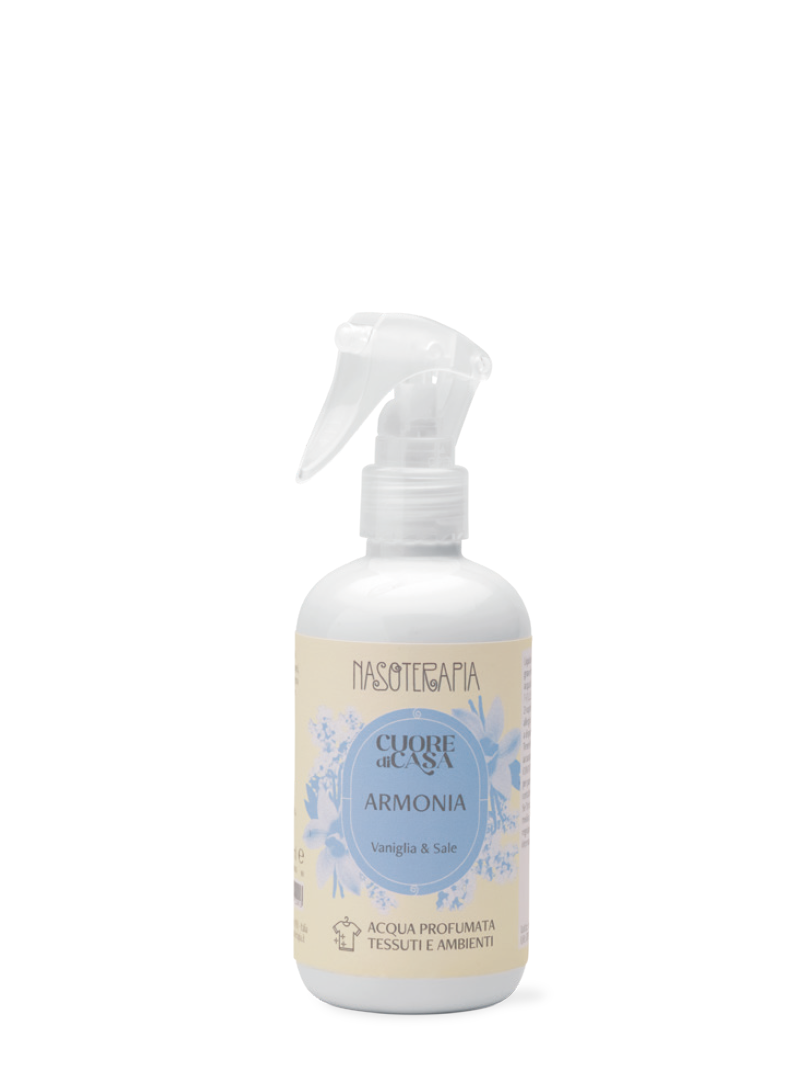 NASOTERAPIA Acqua profumata tessuti e ambiente - Armonia: Vaniglia e Sale 250ml