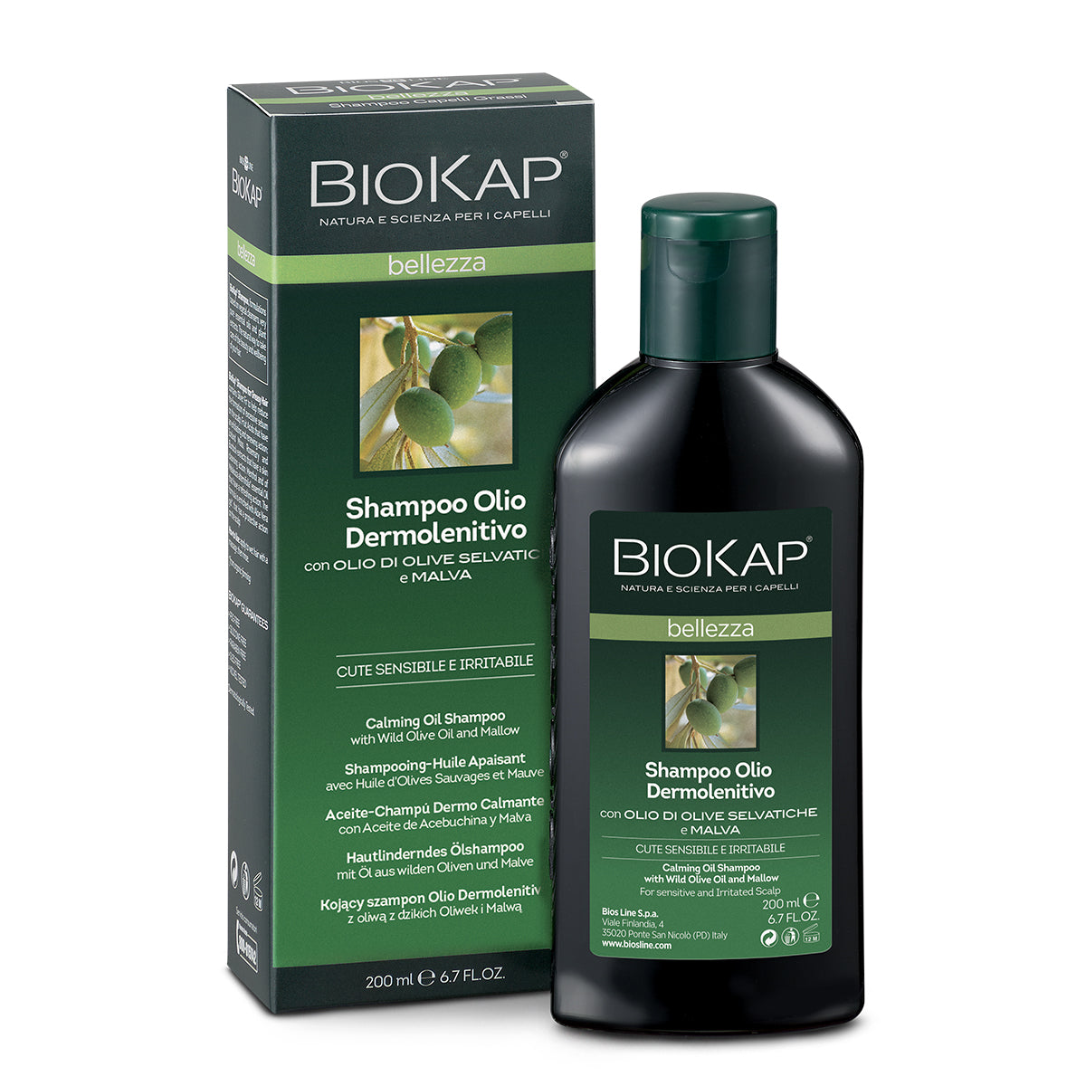 BIOS LINE BioKap Bellezza Shampoo Olio Dermolenitivo 200 ml