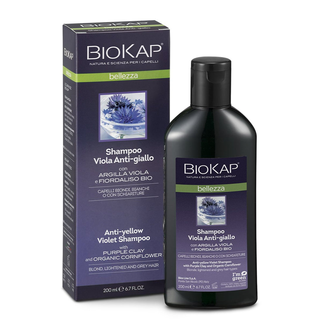 BIOS LINE BioKap Bellezza Shampoo Viola Anti-giallo 200 ml