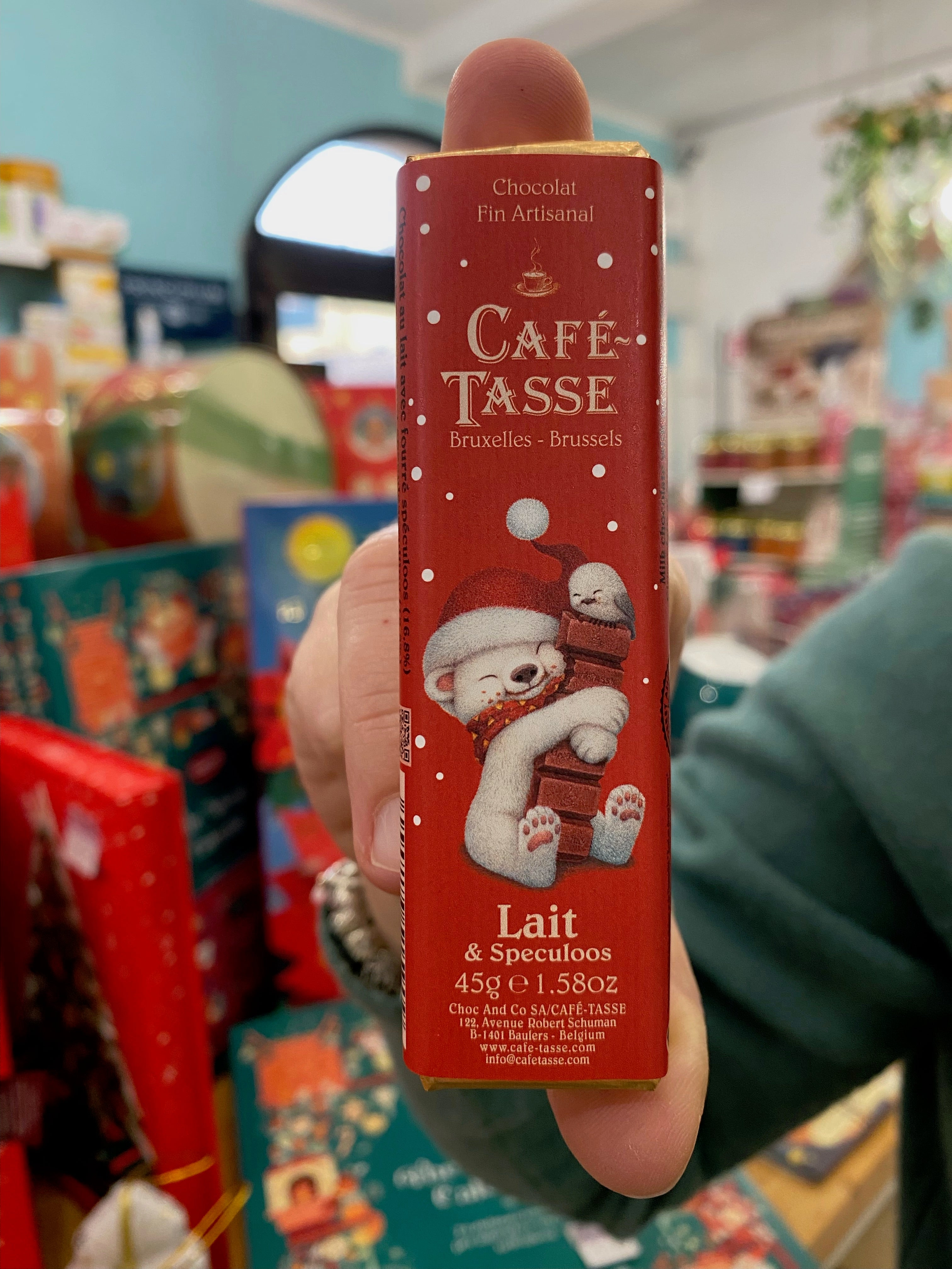Cafè Tasse Barretta di Cioccolato con Speculoos "Xmas Edition" 45gr