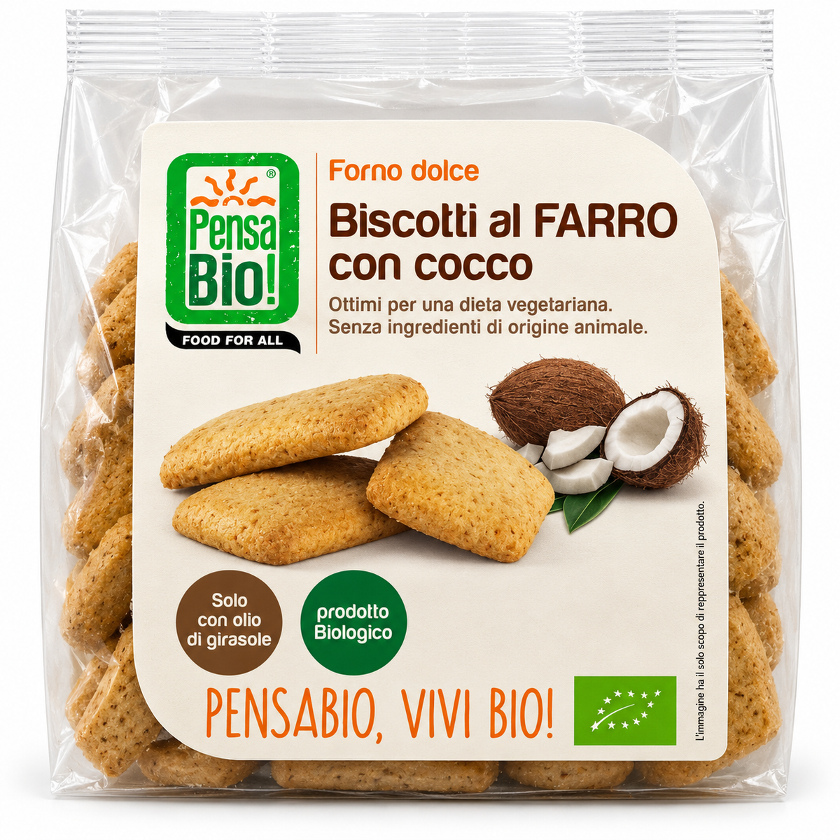 Pensa Bio! Biscotti al Farro con Cocco 250gr