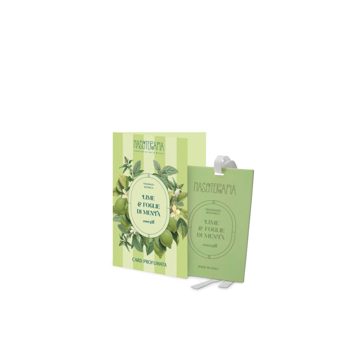 NASOTERAPIA Card Profumata Lime e Foglie di Menta
