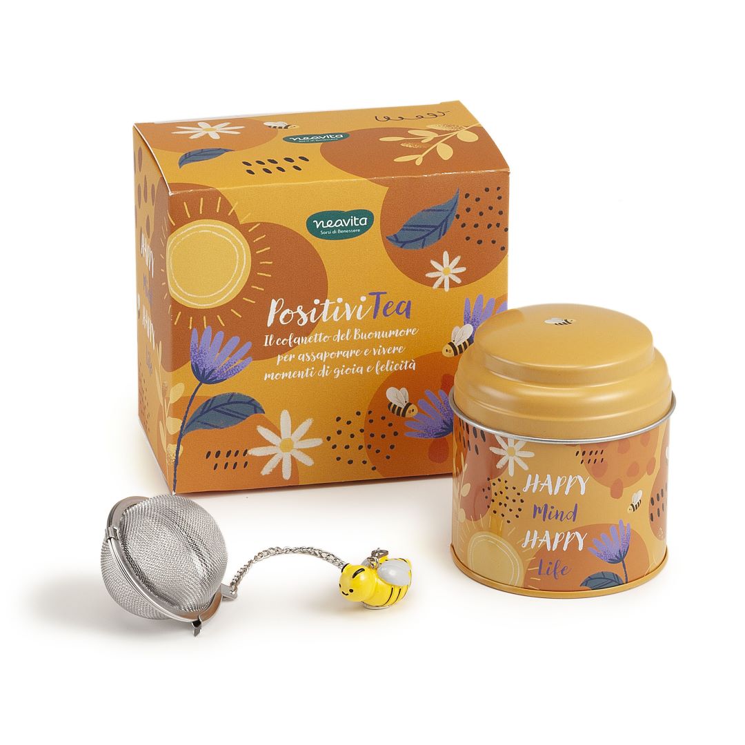 NEAVITA Postive Tea Cofanetto Tisana Bee Positive e filtro Ape