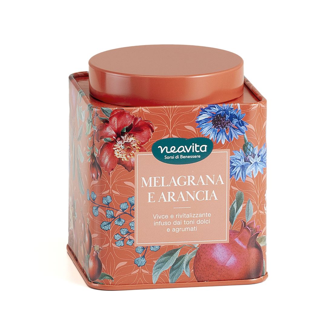 NEAVITA Herbarium Caddy Rosso - Melagrana e Arancia 100g
