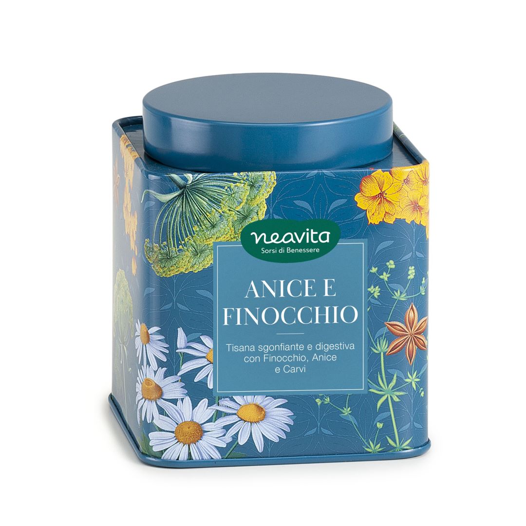 NEAVITA Herbarium Caddy Azzurro - Anice e Finocchio 100g