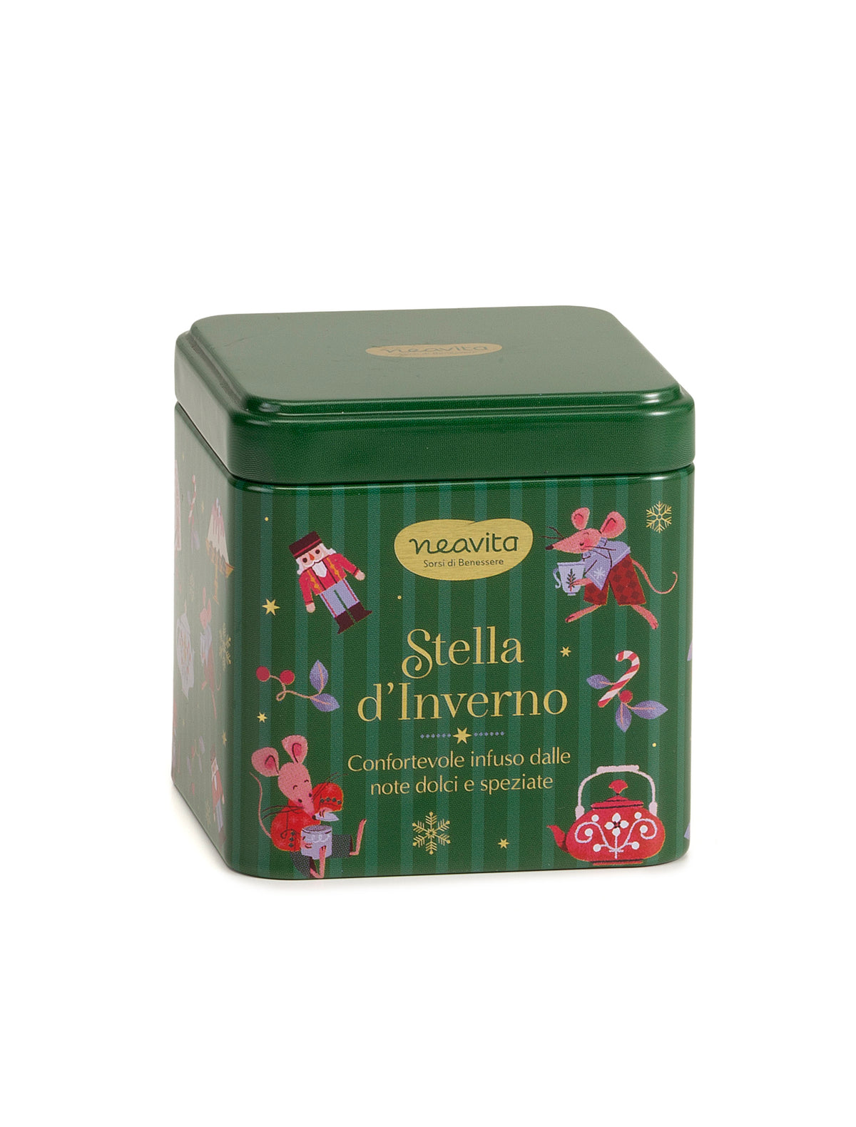 NEAVITA Natale - Barattolino Verde con Infuso Stella d&