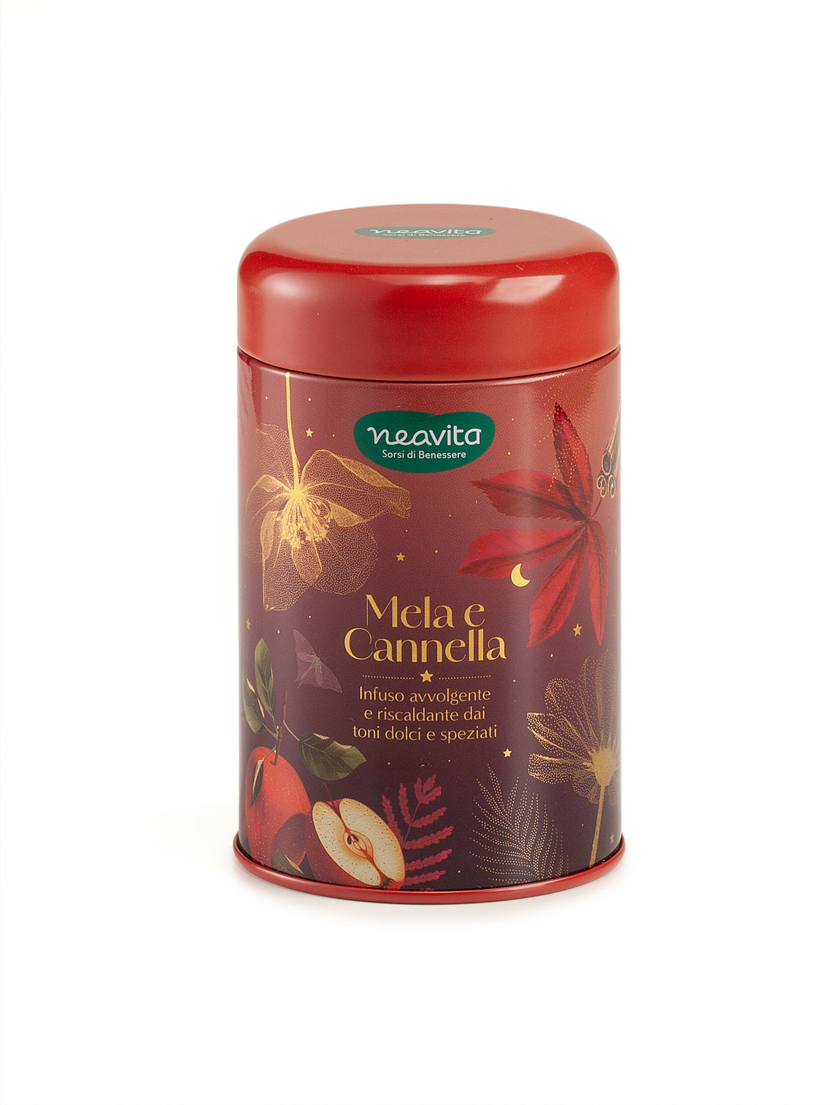 NEAVITA Infusi da Favola - Barattolino Borgogna Infuso Mela e Cannella 7 filtroscrigno