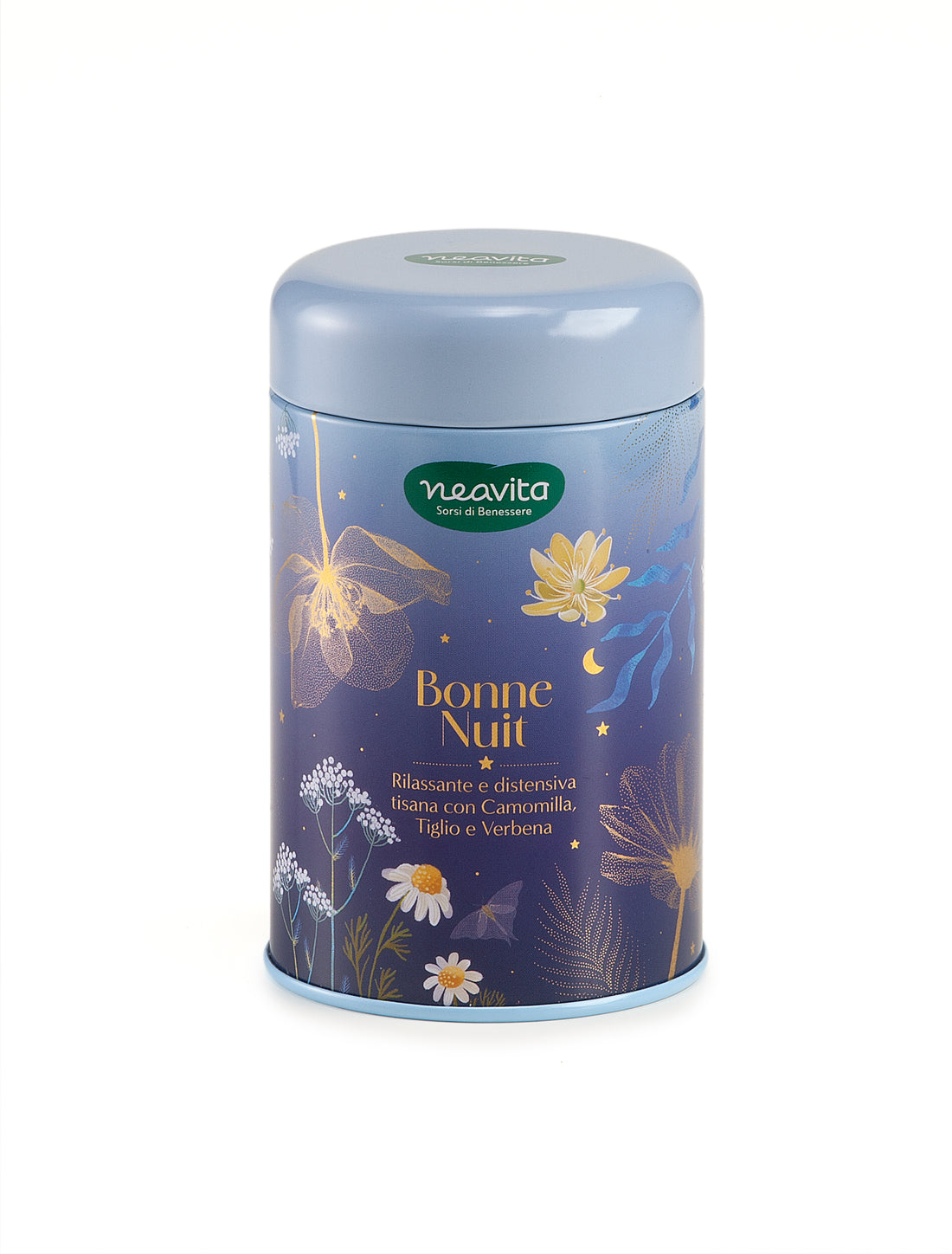 NEAVITA Infusi da Favola - Barattolino Blu Tisana Bonne Nuit 7 filtroscrigno