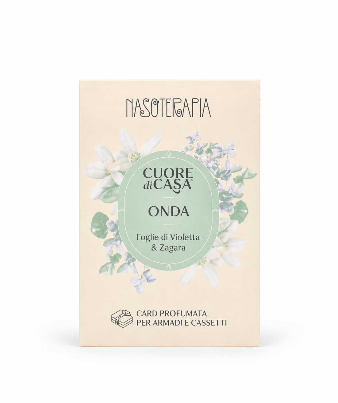 NASOTERAPIA Cuore di Casa Card Profumata Onda: Foglie di Violetta e Zagara 250ml