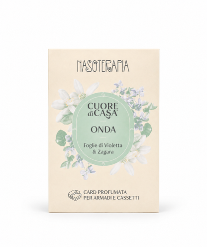 NASOTERAPIA Cuore di Casa Card Profumata Onda: Foglie di Violetta e Zagara 250ml