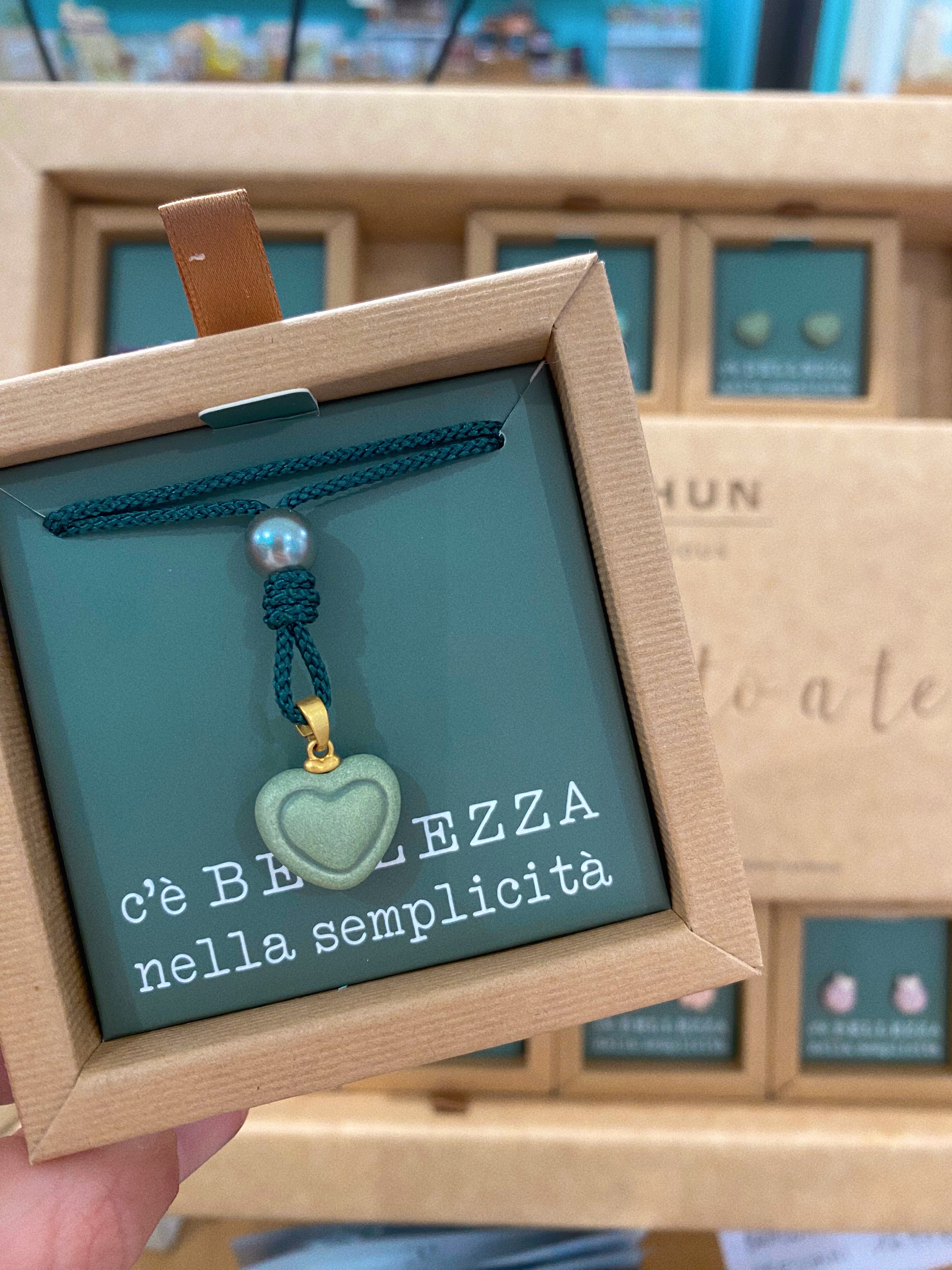 THUN Collana Cuore Verde