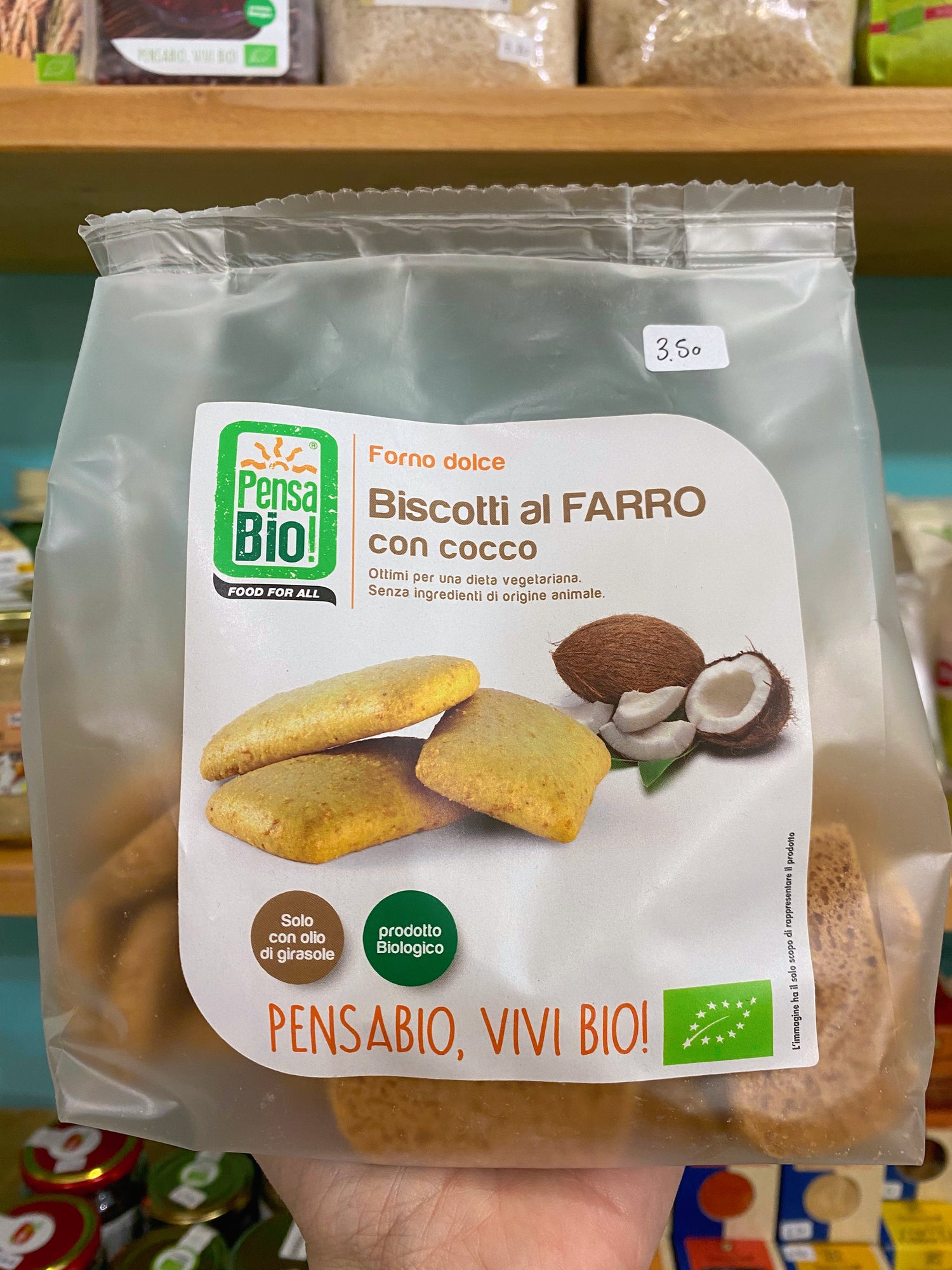 Pensa Bio! Biscotti al Farro con Cocco 250gr