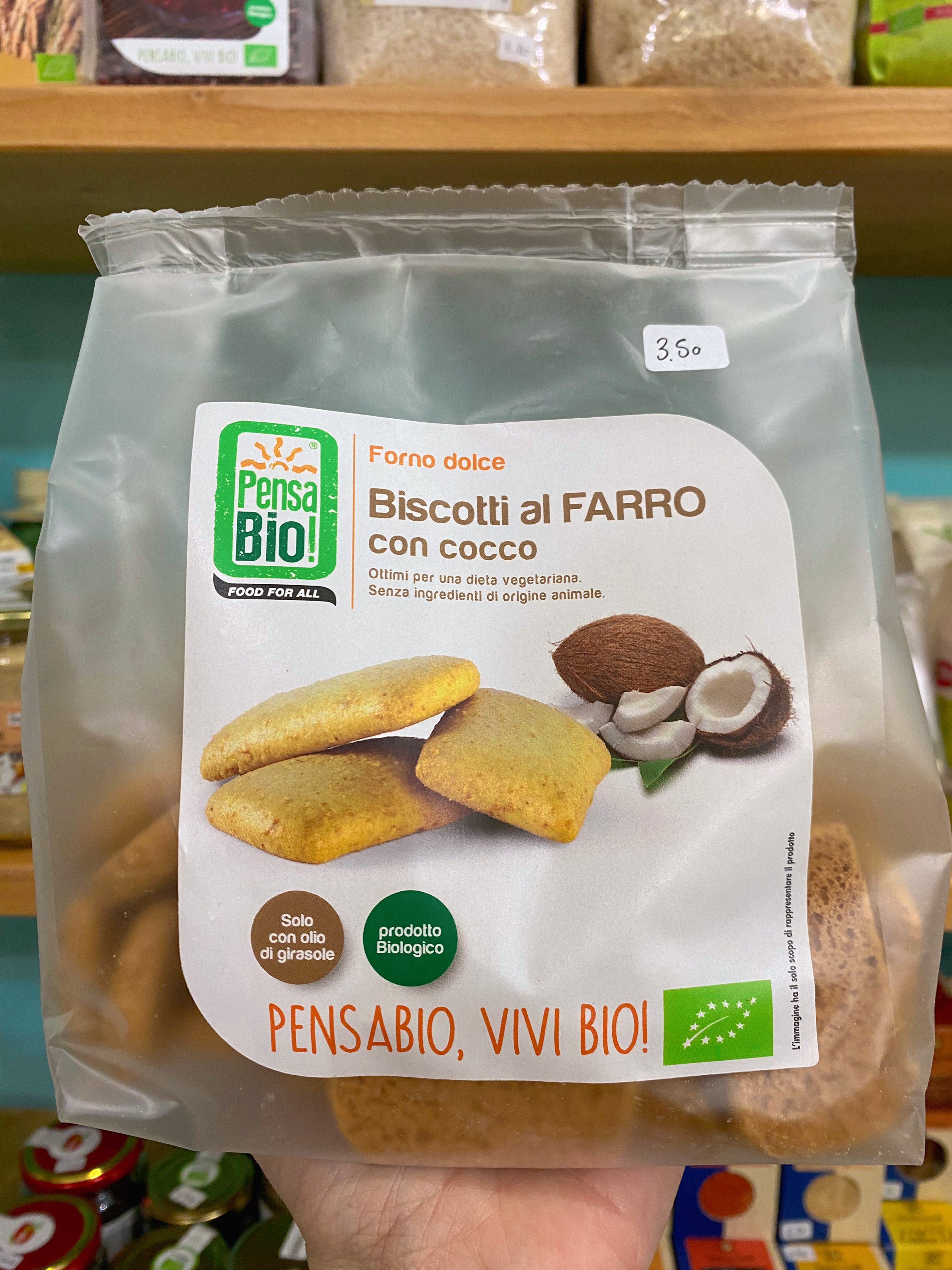 Pensa Bio! Biscotti al Farro con Cocco 250gr