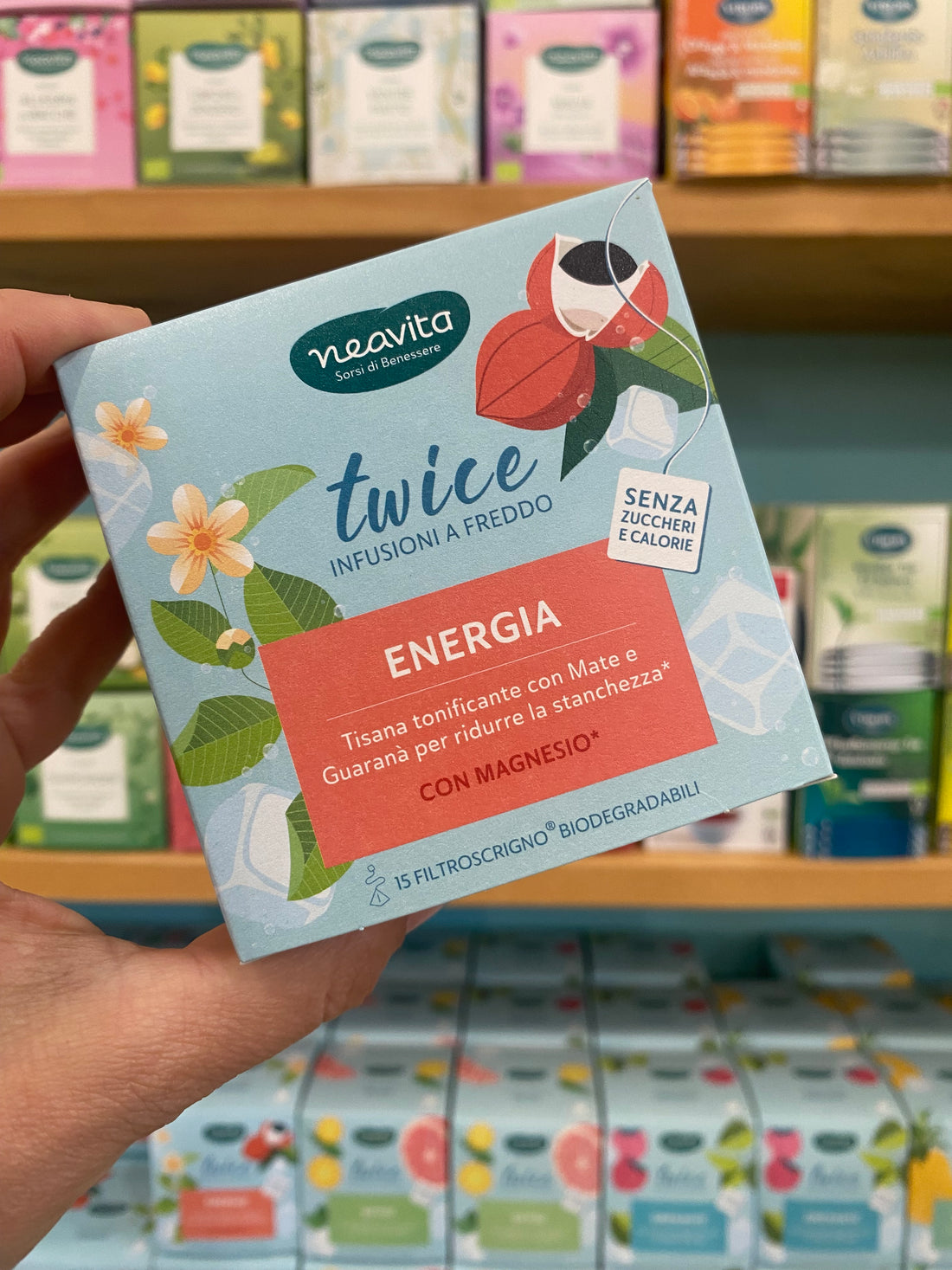 NEAVITA Twice Energia - Mate e Guaranà + Magnesio 15 filtroscrigno