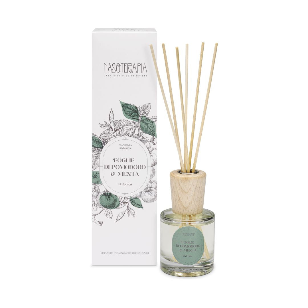 NASOTERAPIA Diffusore a Bastoncino Foglie di Pomodoro e Menta 100 ml