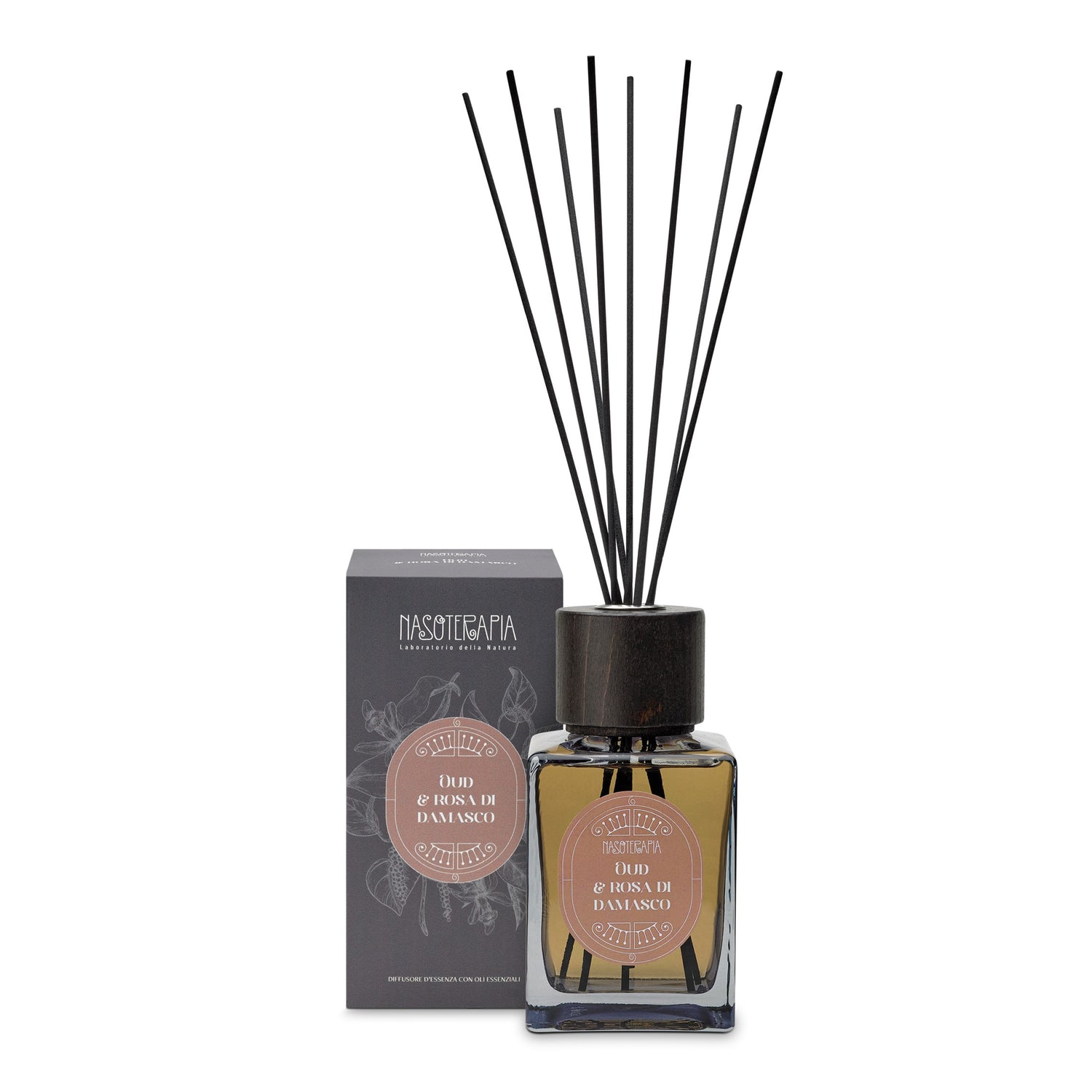 NASOTERAPIA Oud e Rosa di Damasco Diffusore a Bastoncini 500ml
