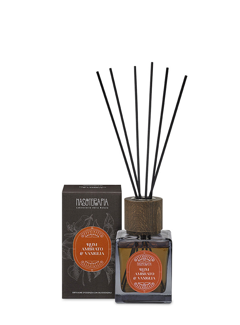 NASOTERAPIA Rum Ambrato e Vaniglia Diffusore a Bastoncini 200ml