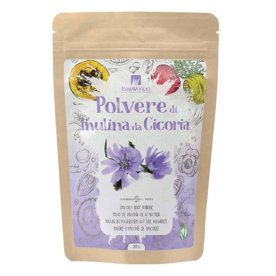 ERBAVOGLIO Polvere di Inulina da Cicoria 200gr