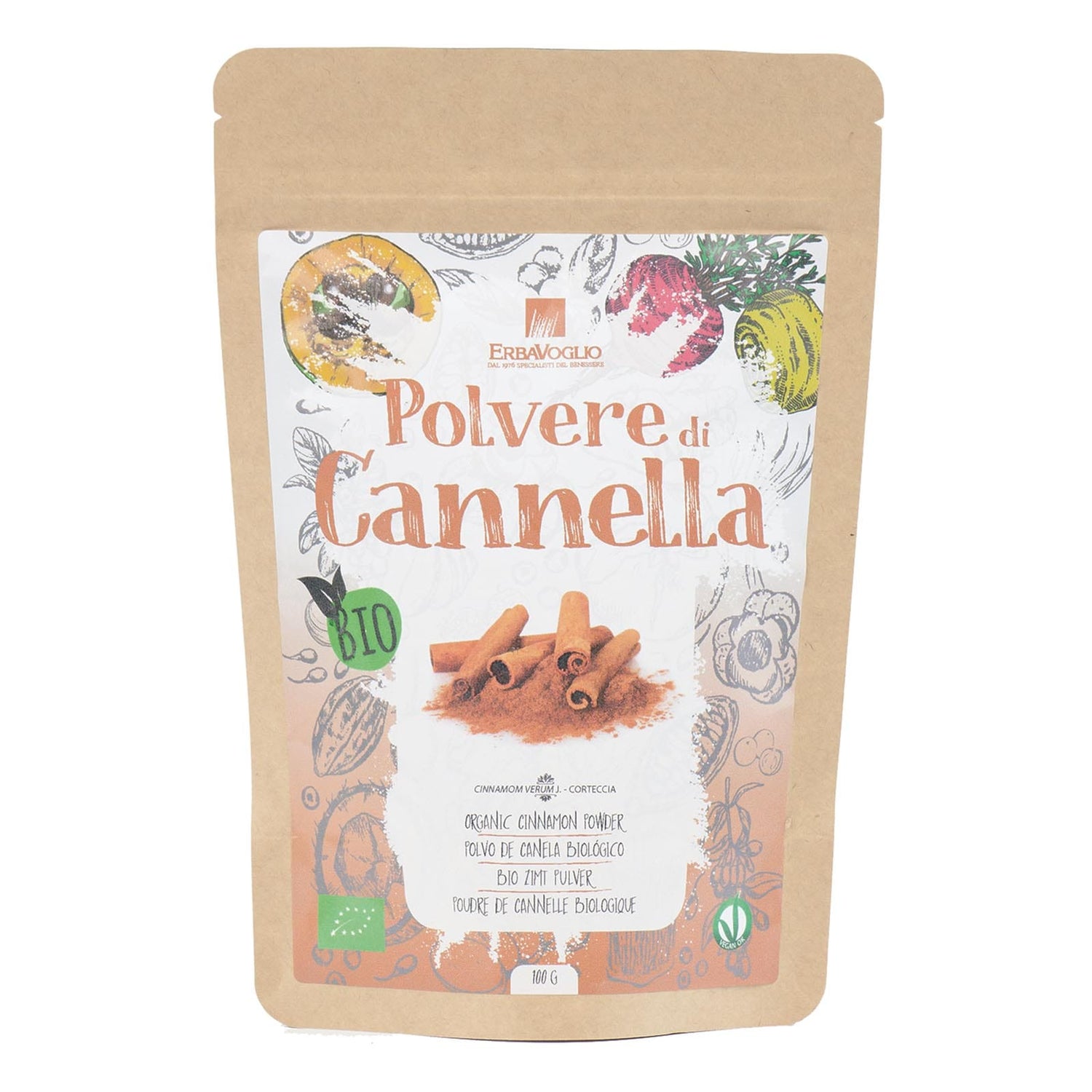ERBAVOGLIO Cannella di Ceylon in polvere 100gr