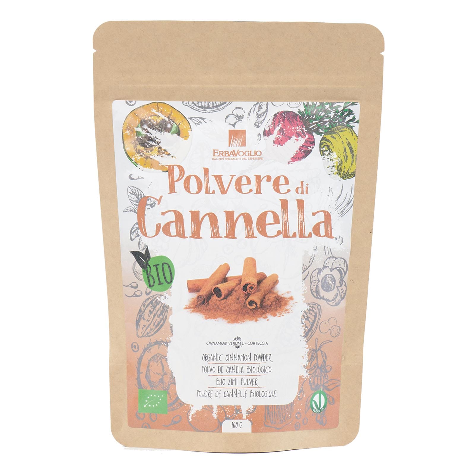 ERBAVOGLIO Cannella di Ceylon in polvere 100gr