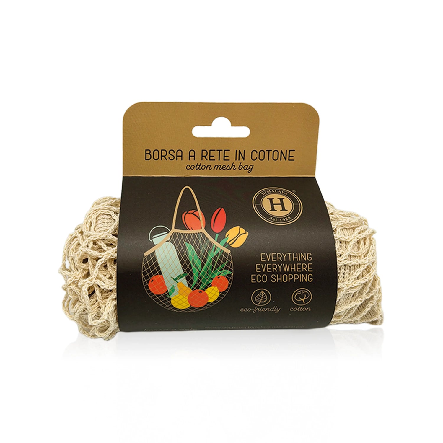 Ecobag - Borsa a rete in cotone naturale