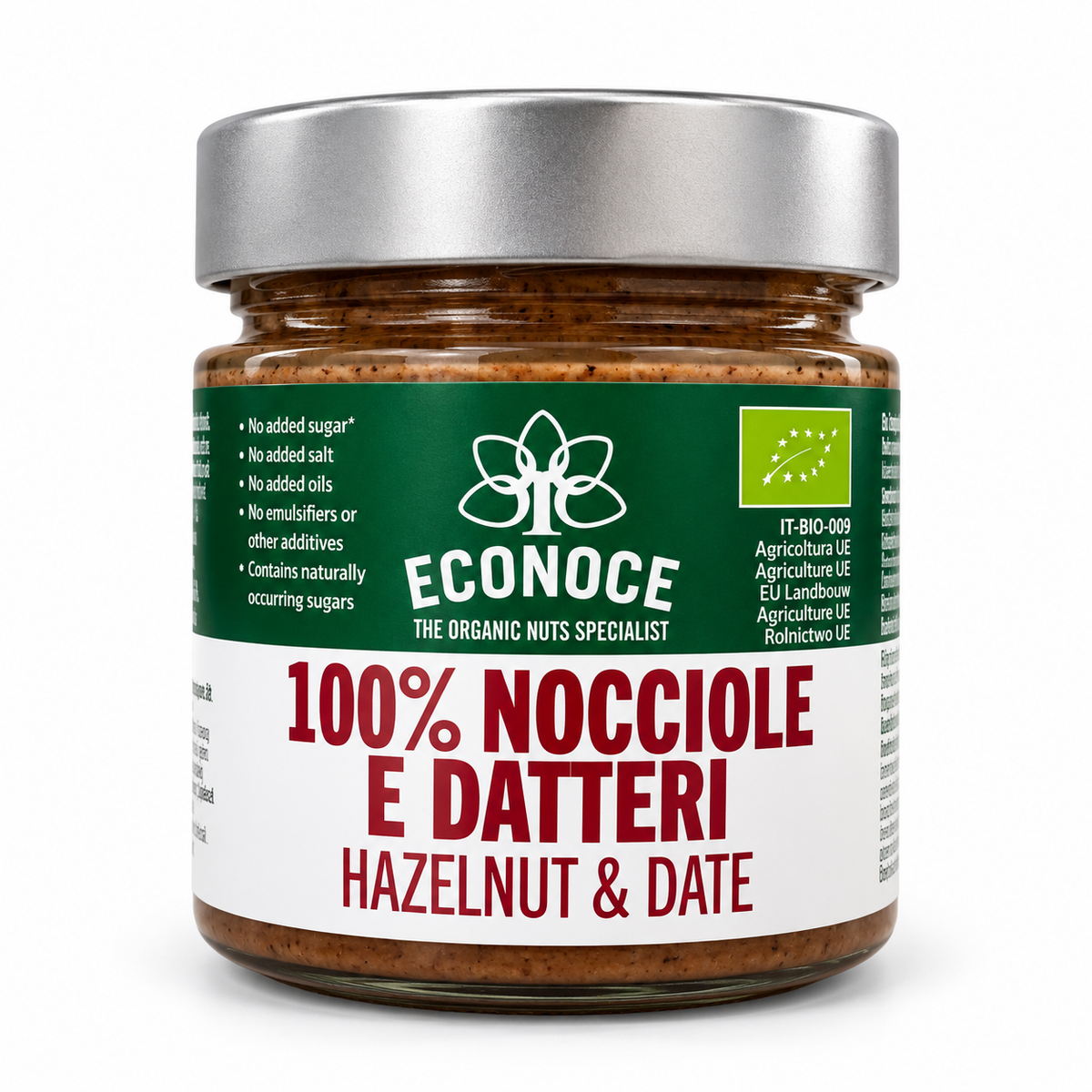 Econoce Crema 100% Nocciole e Datteri 175gr