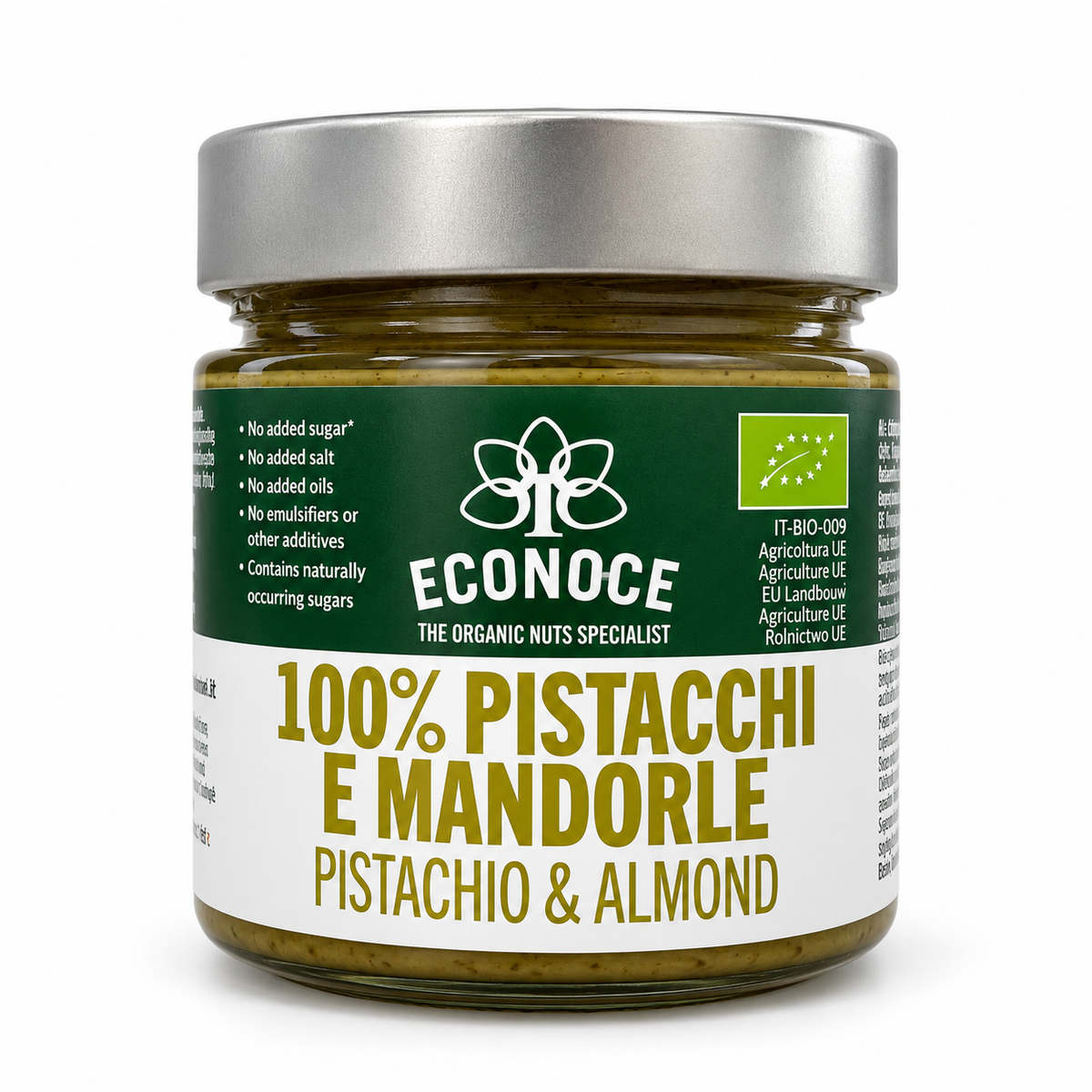 Econoce Crema 100% Pistacchi e Mandorle 175gr