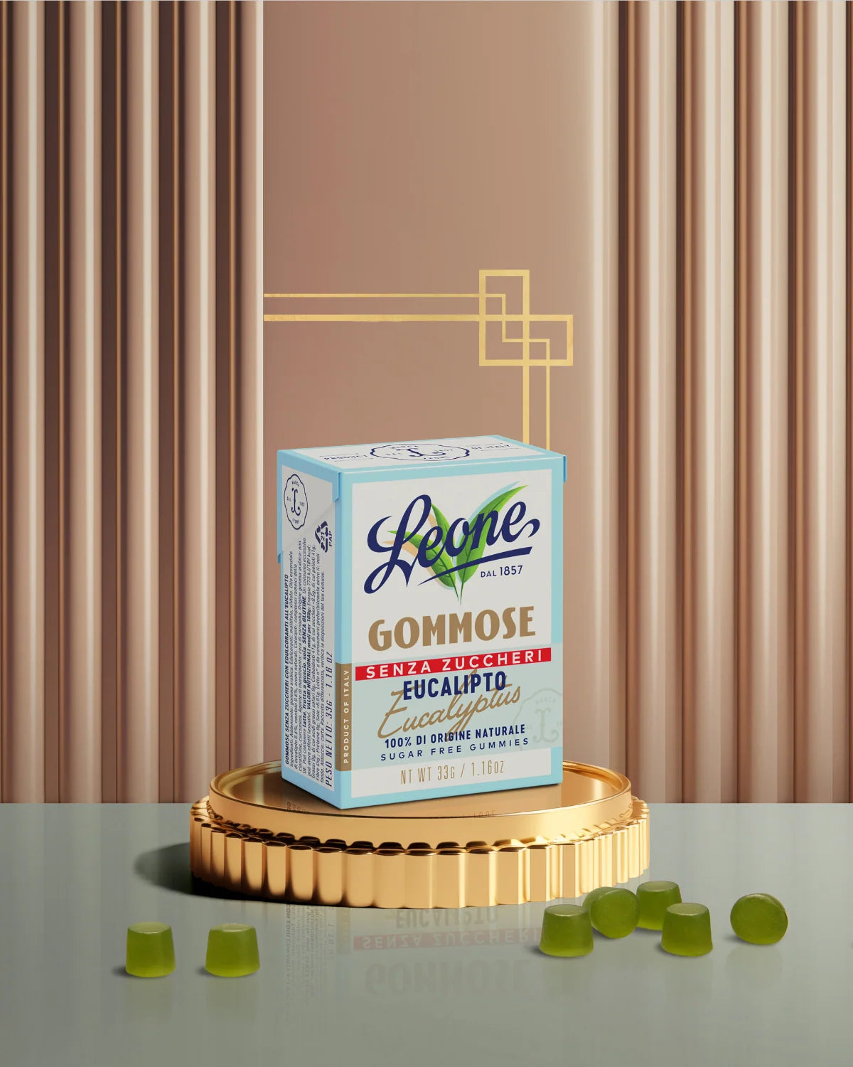 LEONE Gommose Senza Zuccheri Eucalipto 33g