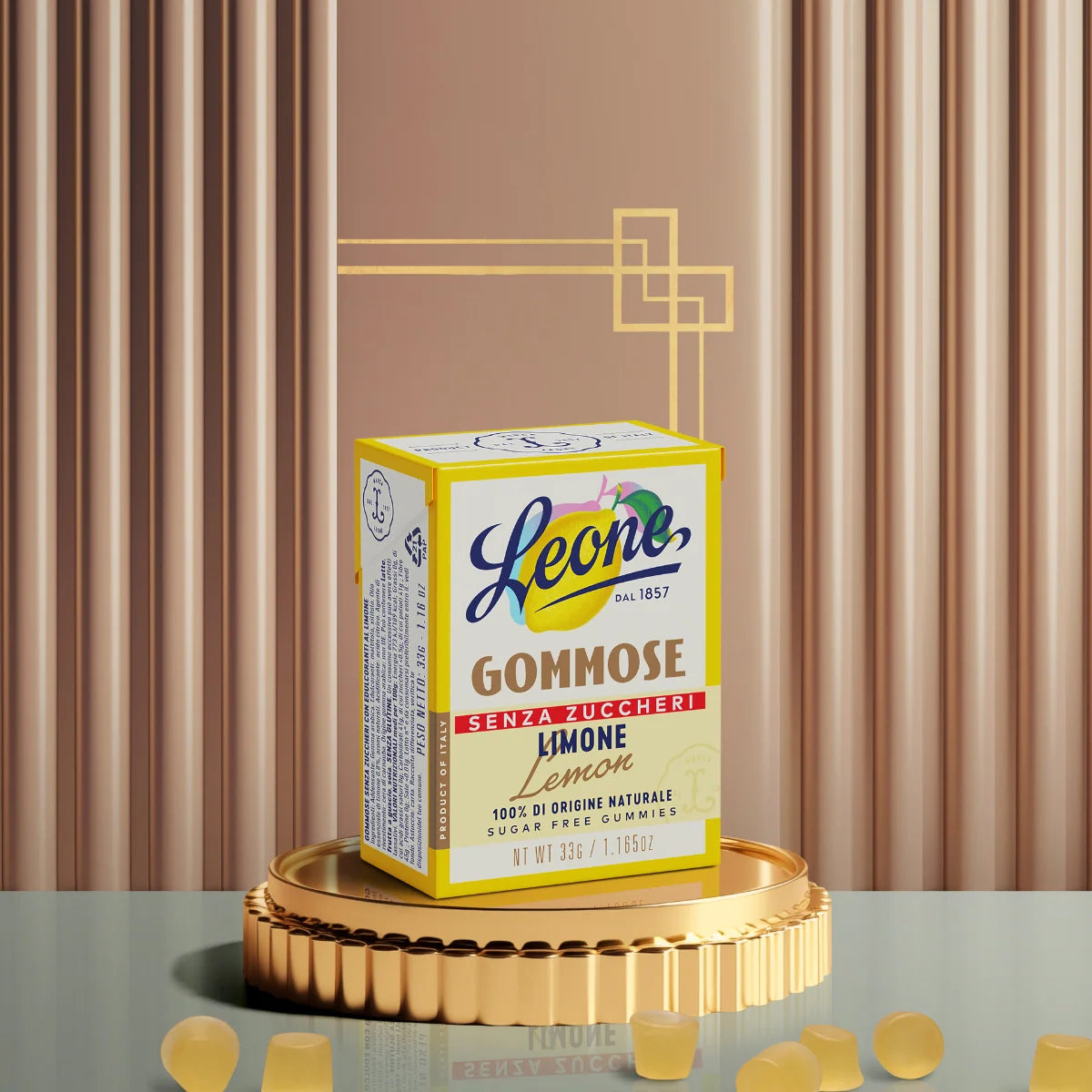 LEONE Gommose Senza Zuccheri Limone 33g
