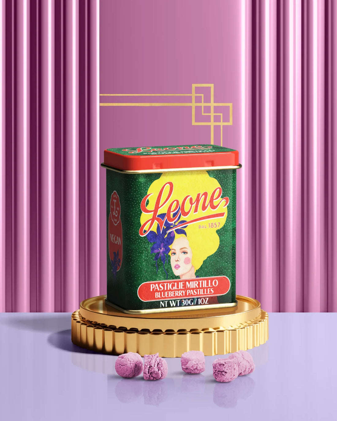 LEONE Hülya Özdemir Lattina Pastiglie Mirtillo 30g