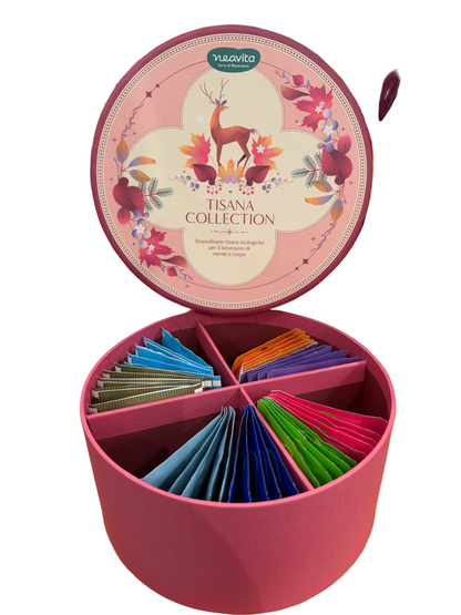 NEAVITA Tisana Collection - Cofanetto Tondo Rosso 40 filtri