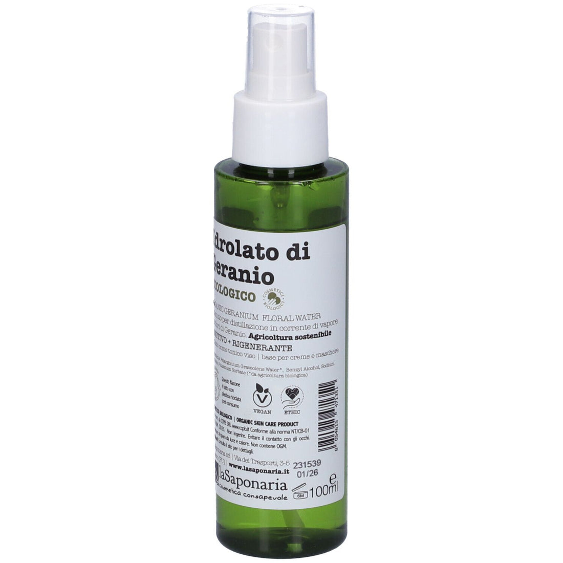 LA SAPONARIA Idrolato di Geranio 100ml