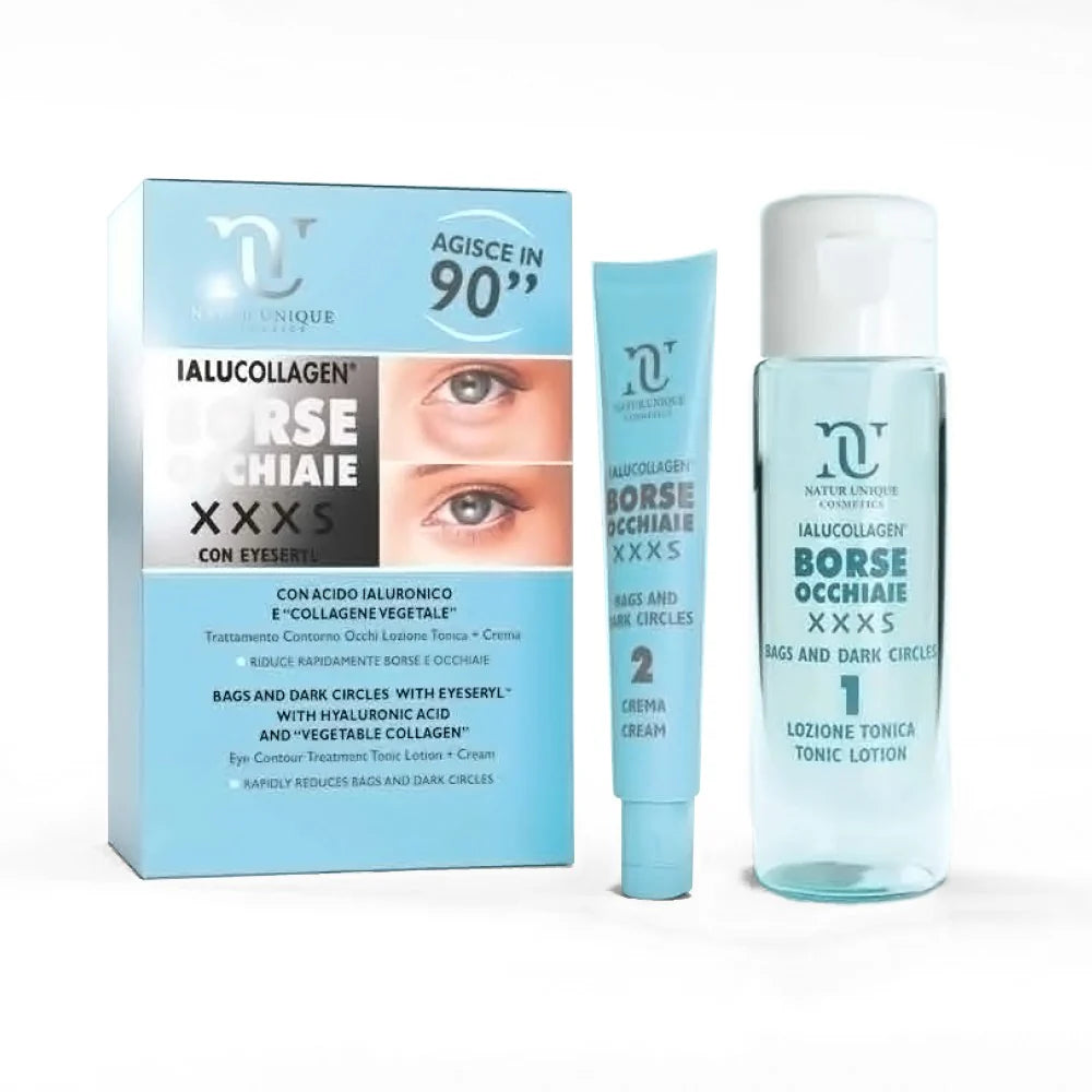 NATUR UNIQUE Ialucollagen Borse Occhiaie XXXS 10ml+tonico 30ml